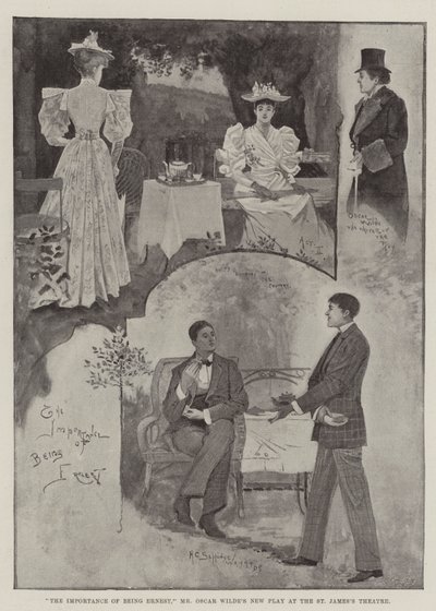 アーネストであることの重要性、オスカーワイルド氏のセントジェームズシアターでの新劇 作： Henry Charles Seppings Wright
